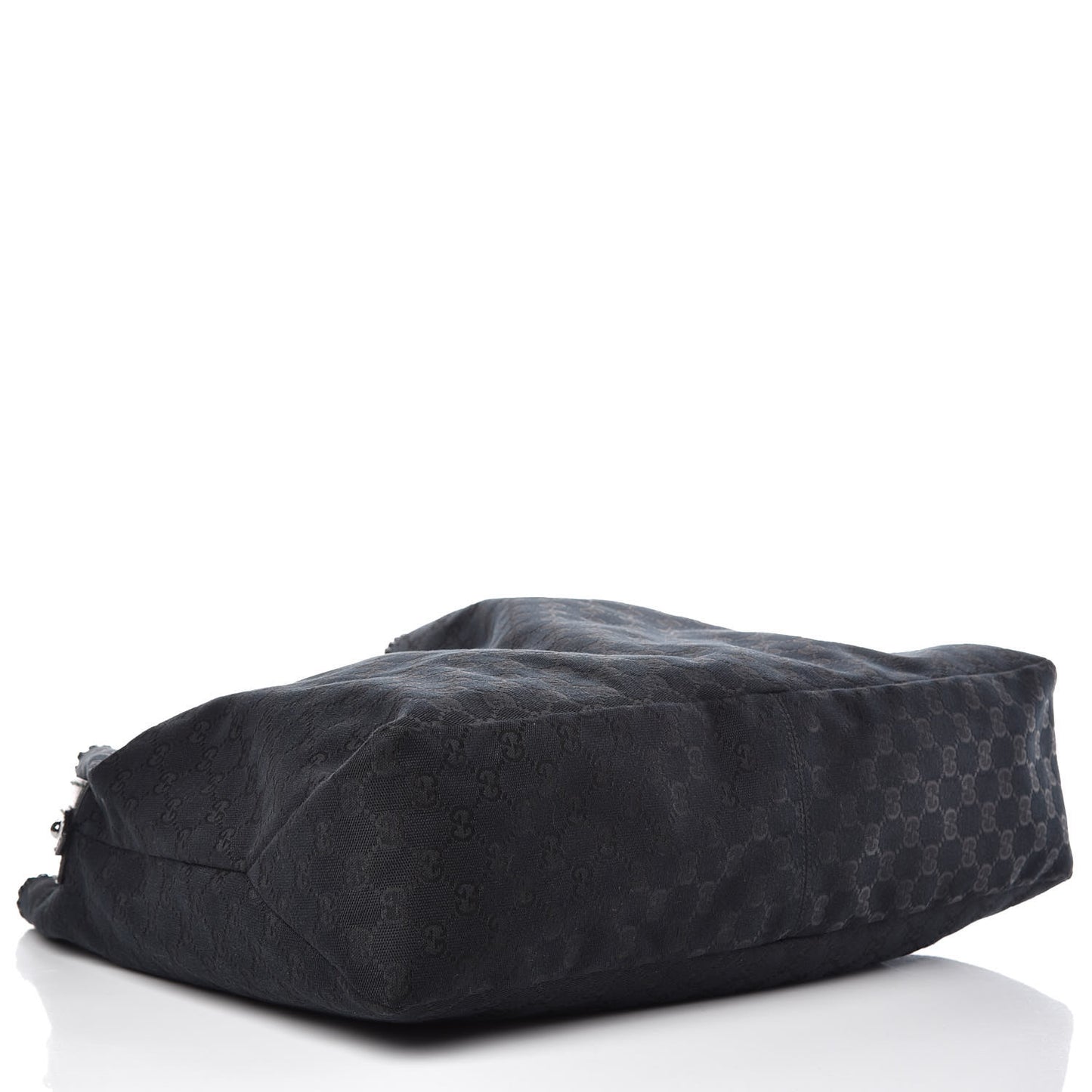 Monogram Large Horsebit Chain Hobo Black