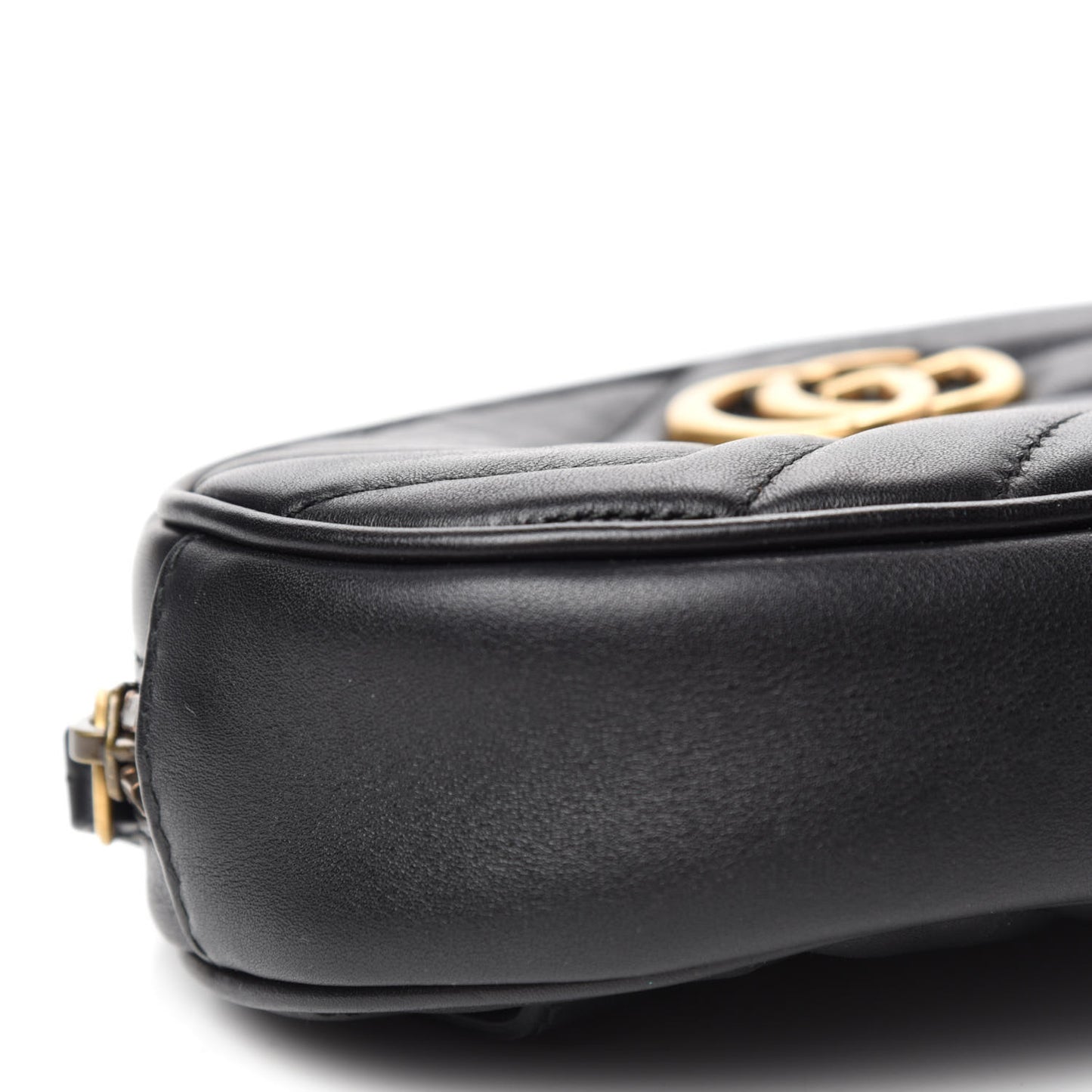Calfskin Matelasse GG Marmont Belt Bag 75 30 Black