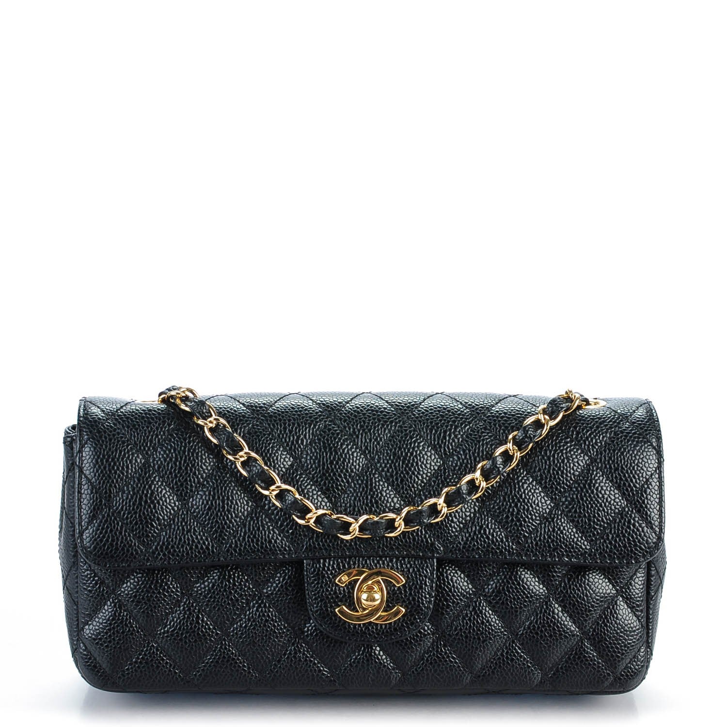 Chanel Caviar East West Flap Black 1 of 8