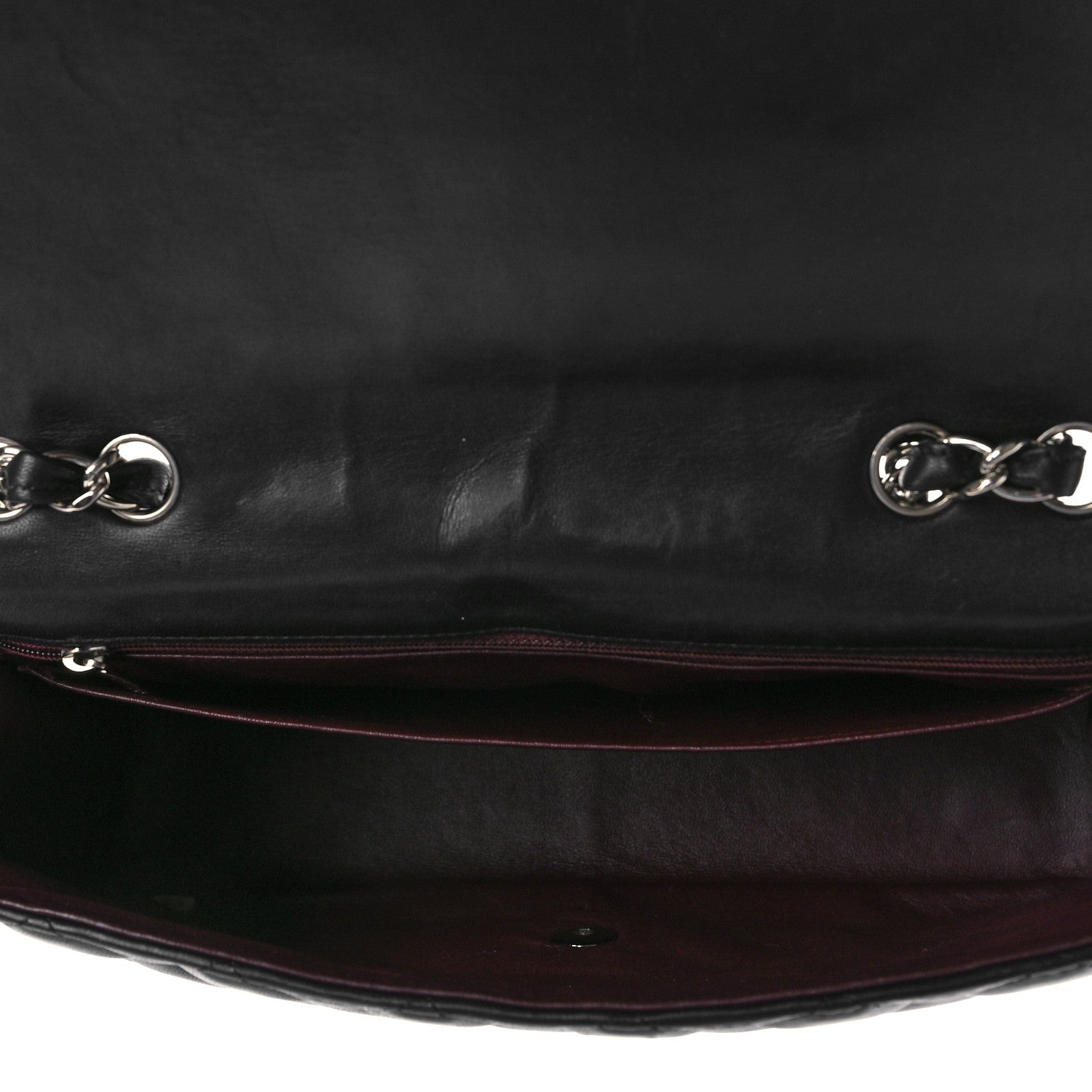 Chanel Lambskin Quilted Jumbo Single Flap Black 4 of 8