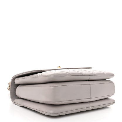 Chanel Lambskin Quilted Small Trendy CC Flap Dual Handle Bag Light Grey 4 of 11