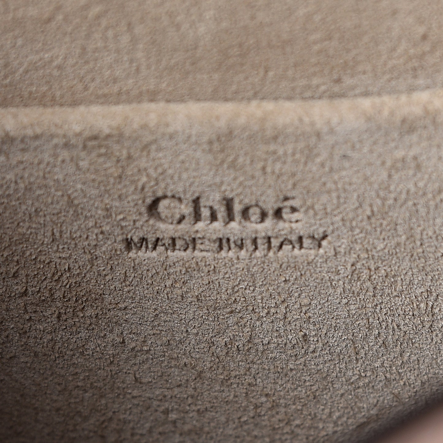 Calfskin Suede Small Nile Bracelet Bag Biscotti Beige