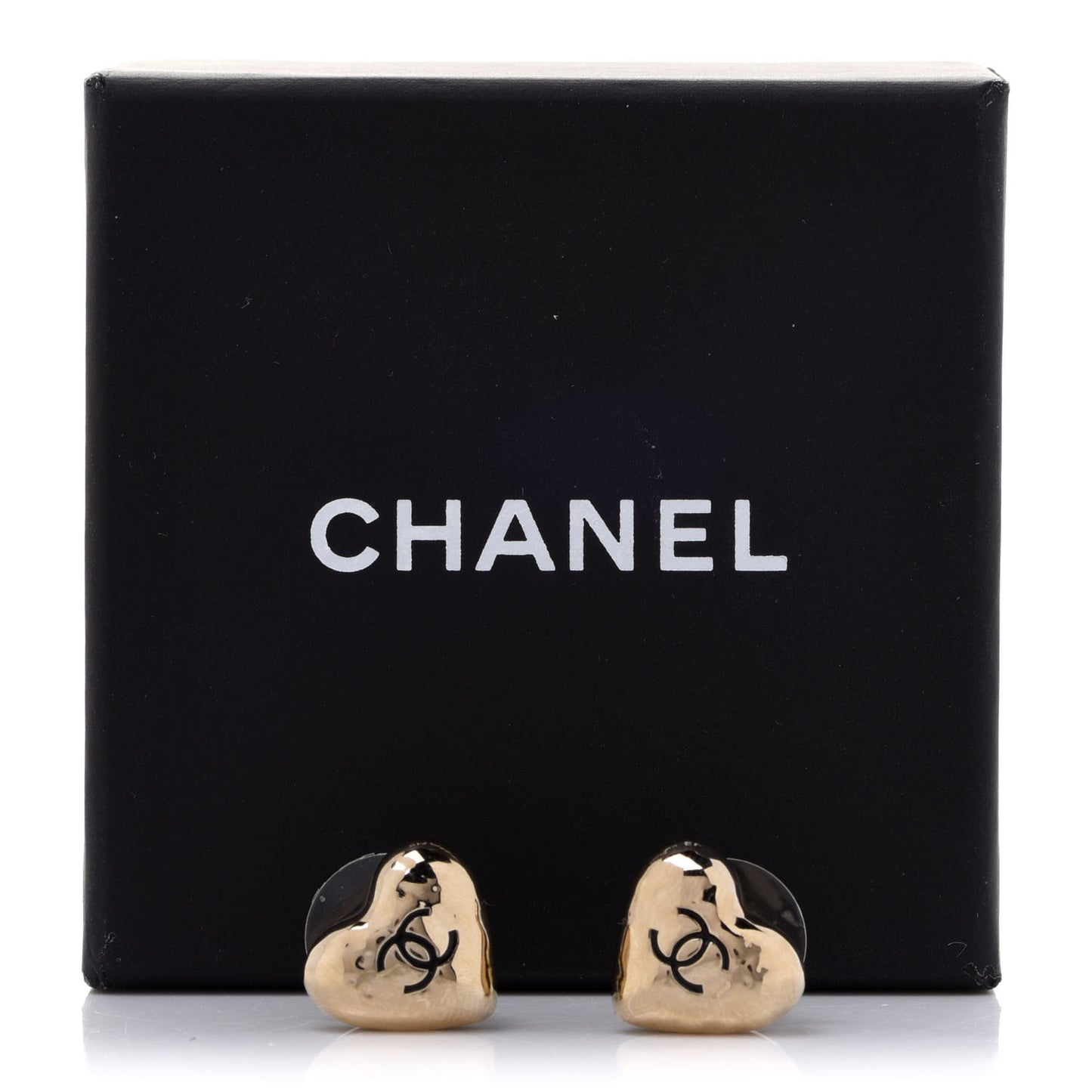 CC Heart Earrings Gold