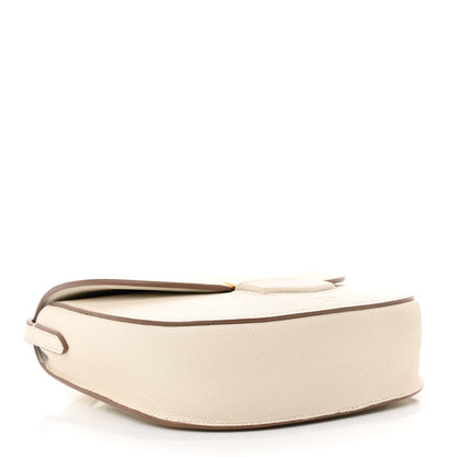 Celine Grained Calfskin Small Trotteur White 4 of 14