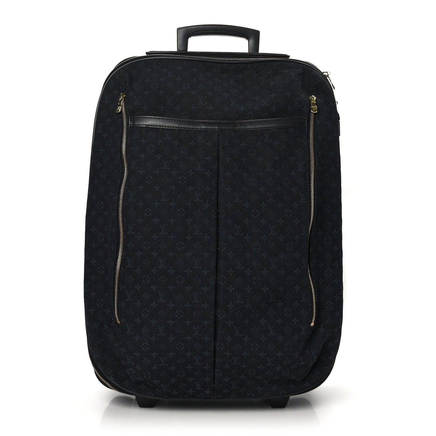 Mini Monogram Rolling Luggage Blue
