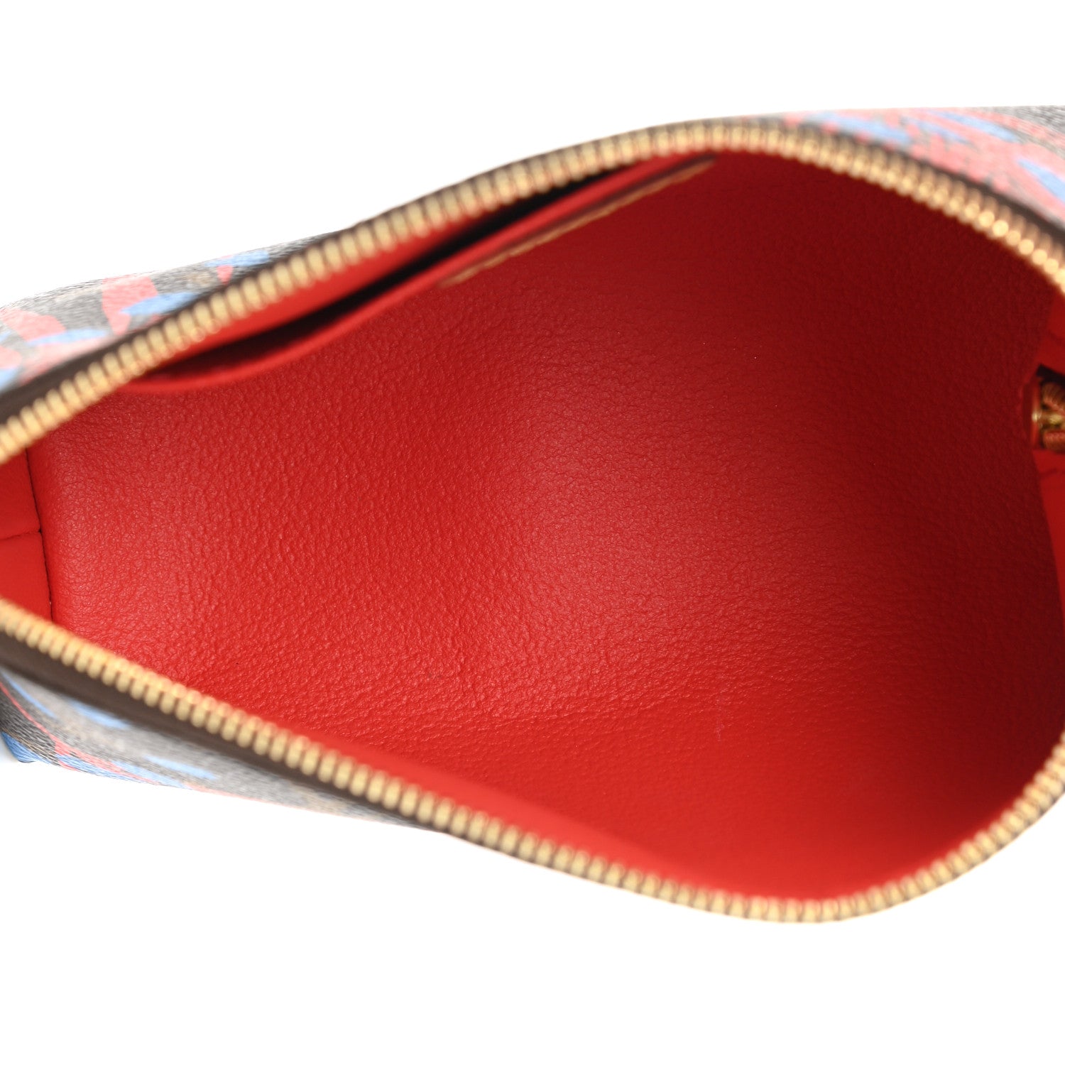 Louis Vuitton Monogram Jungle Dots Cosmetic Pouch Coquelicot Denim 5 of 6