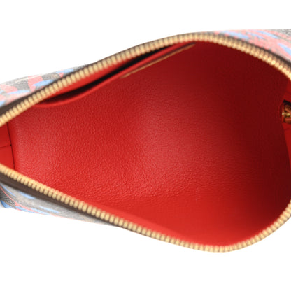 Louis Vuitton Monogram Jungle Dots Cosmetic Pouch Coquelicot Denim 5 of 6