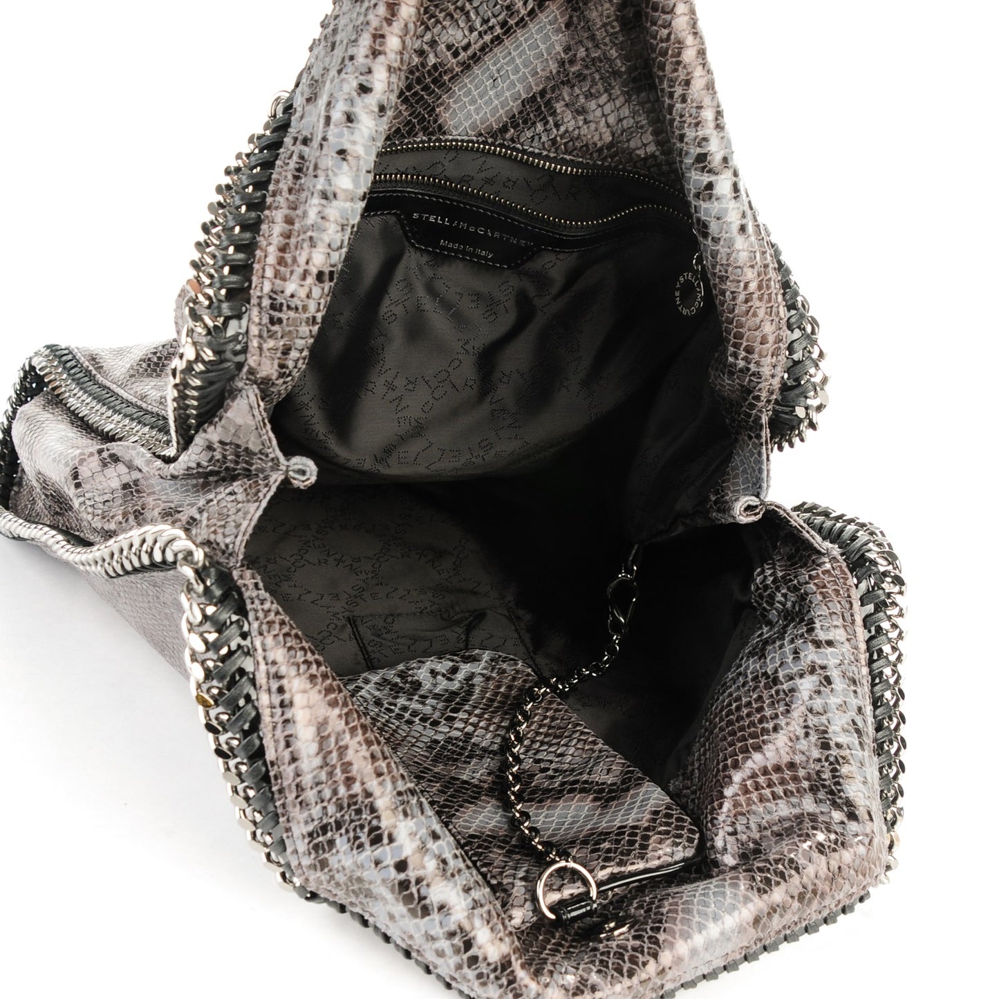 Eco Python Big Falabella Tote Dark Grey
