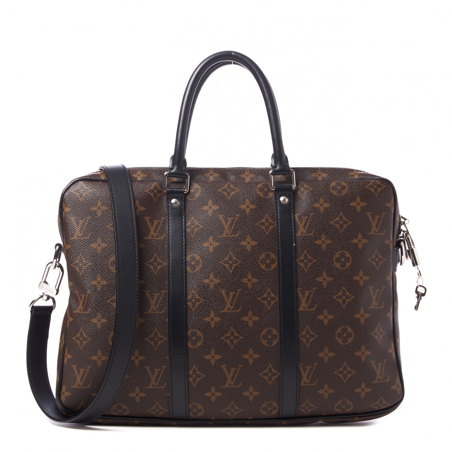 Louis Vuitton Monogram Macassar Porte-Documents Voyage PM 1 of 7