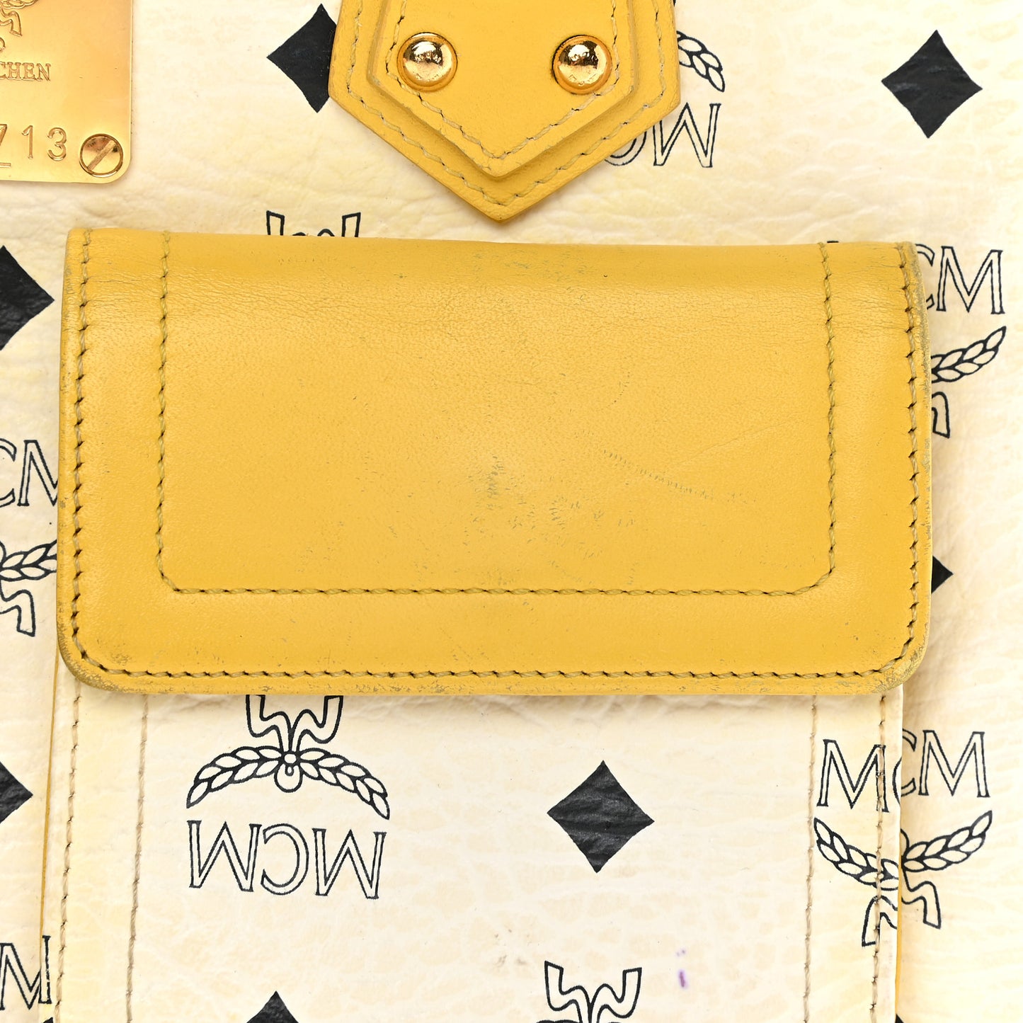 Visetos Satchel White Yellow