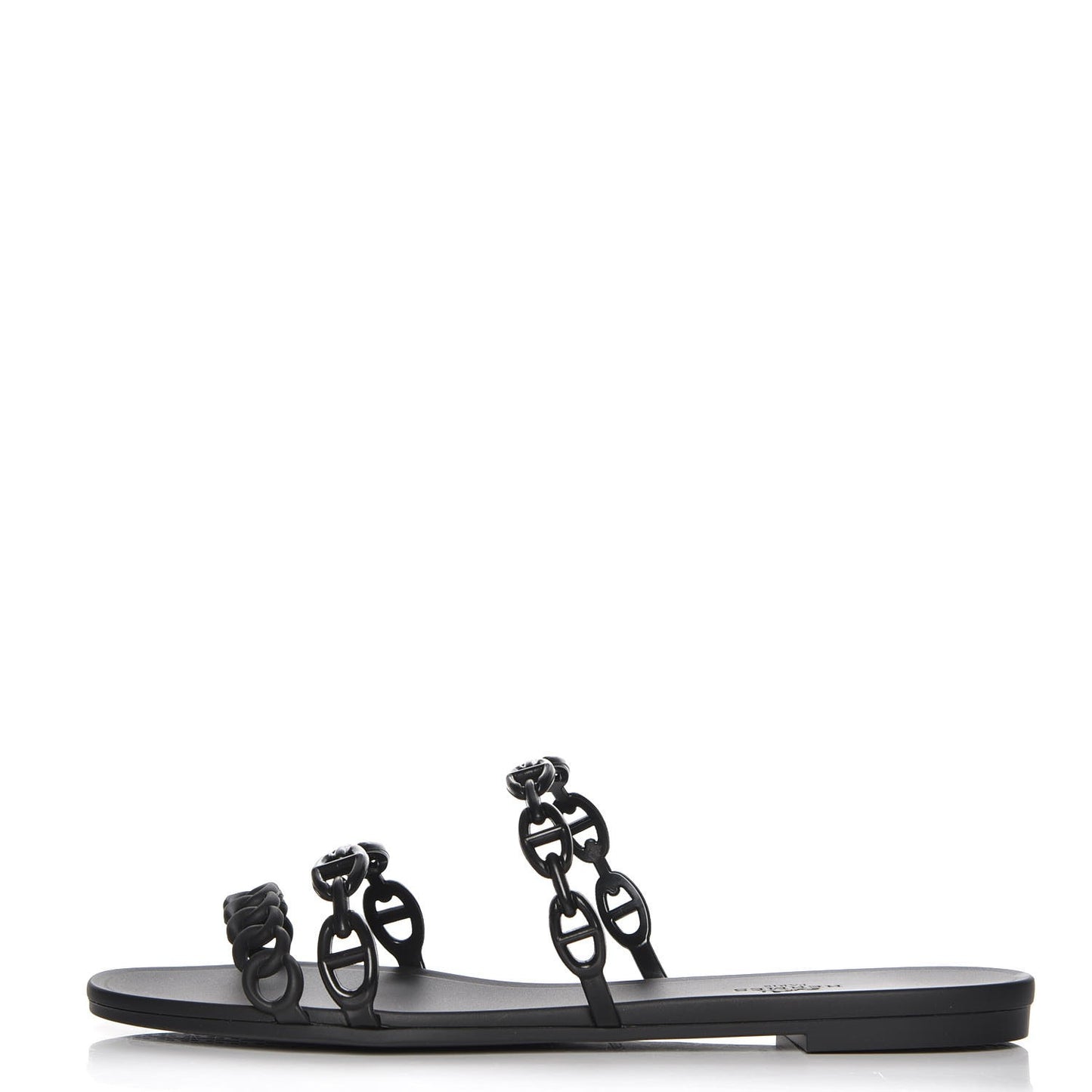 Rubber Chaine d'Ancre Rivage Sandals 40 Black