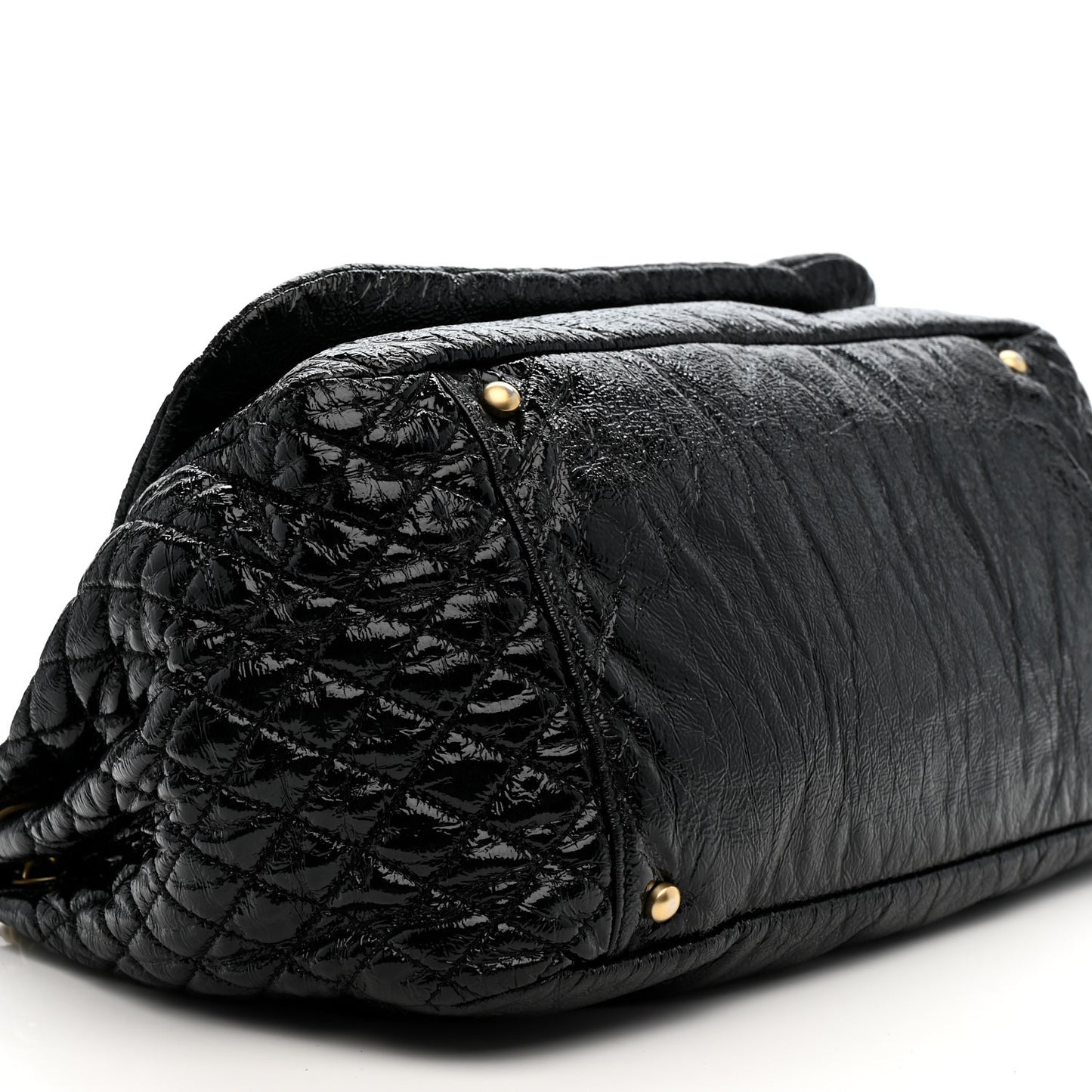 Vinyl Medium Rock and Chain Flap Black