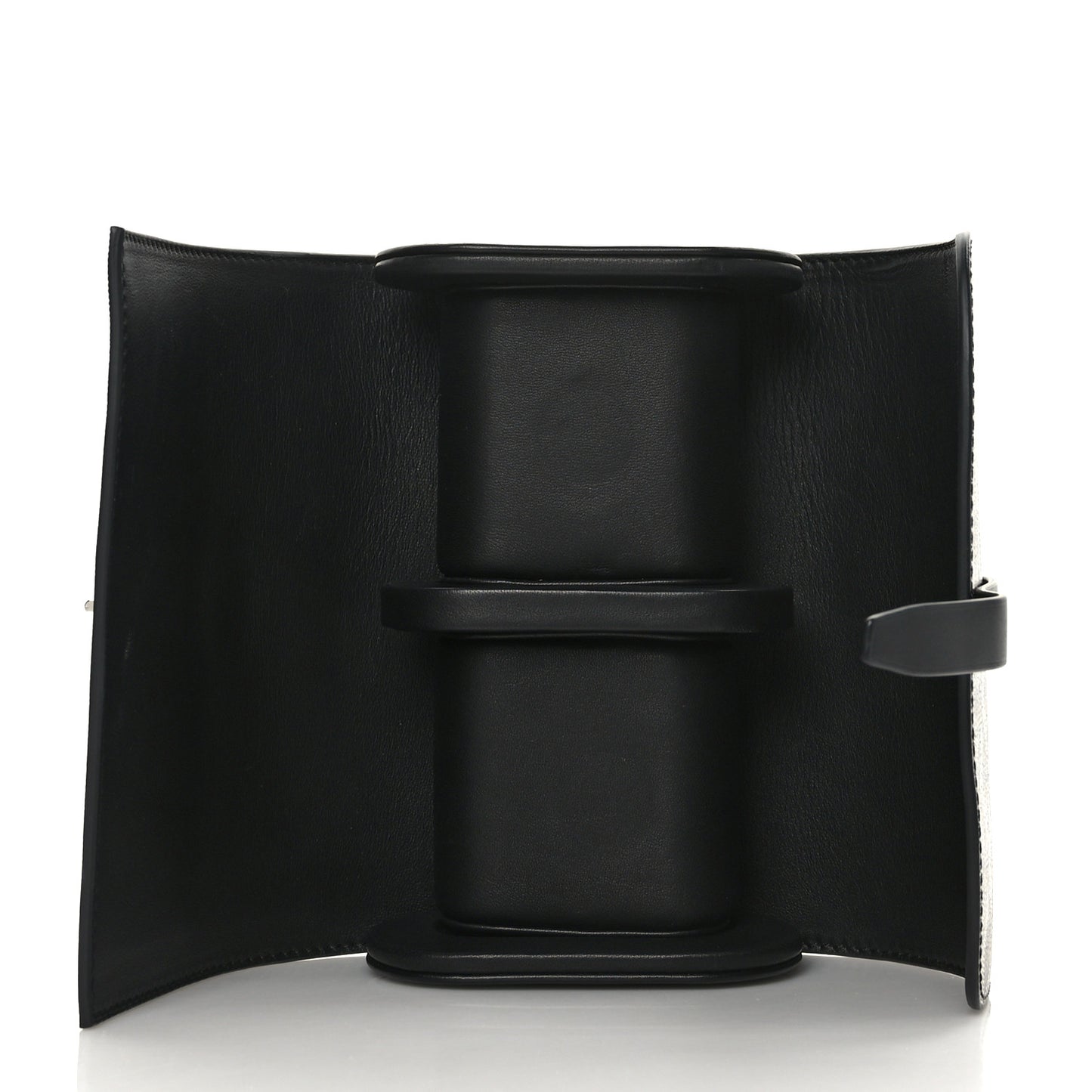Goyardine Double Travel Watch Case Black