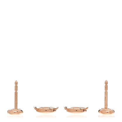 Hermes 18K Rose Gold TPM Farandole Stud Earrings 3 of 5