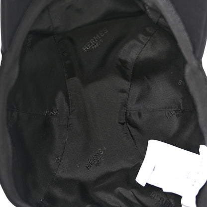 Hermes Cotton Miles H Circle Hat 58 Black 7 of 9