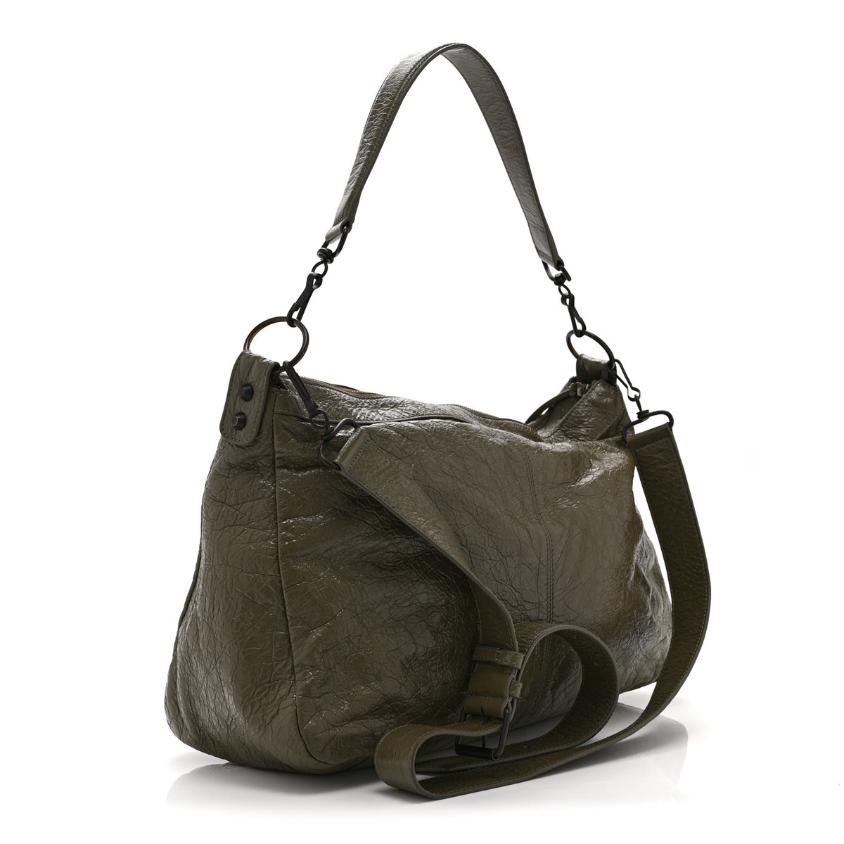Balenciaga Agneau Arena Medium Le City Moto  Khaki 3 of 10