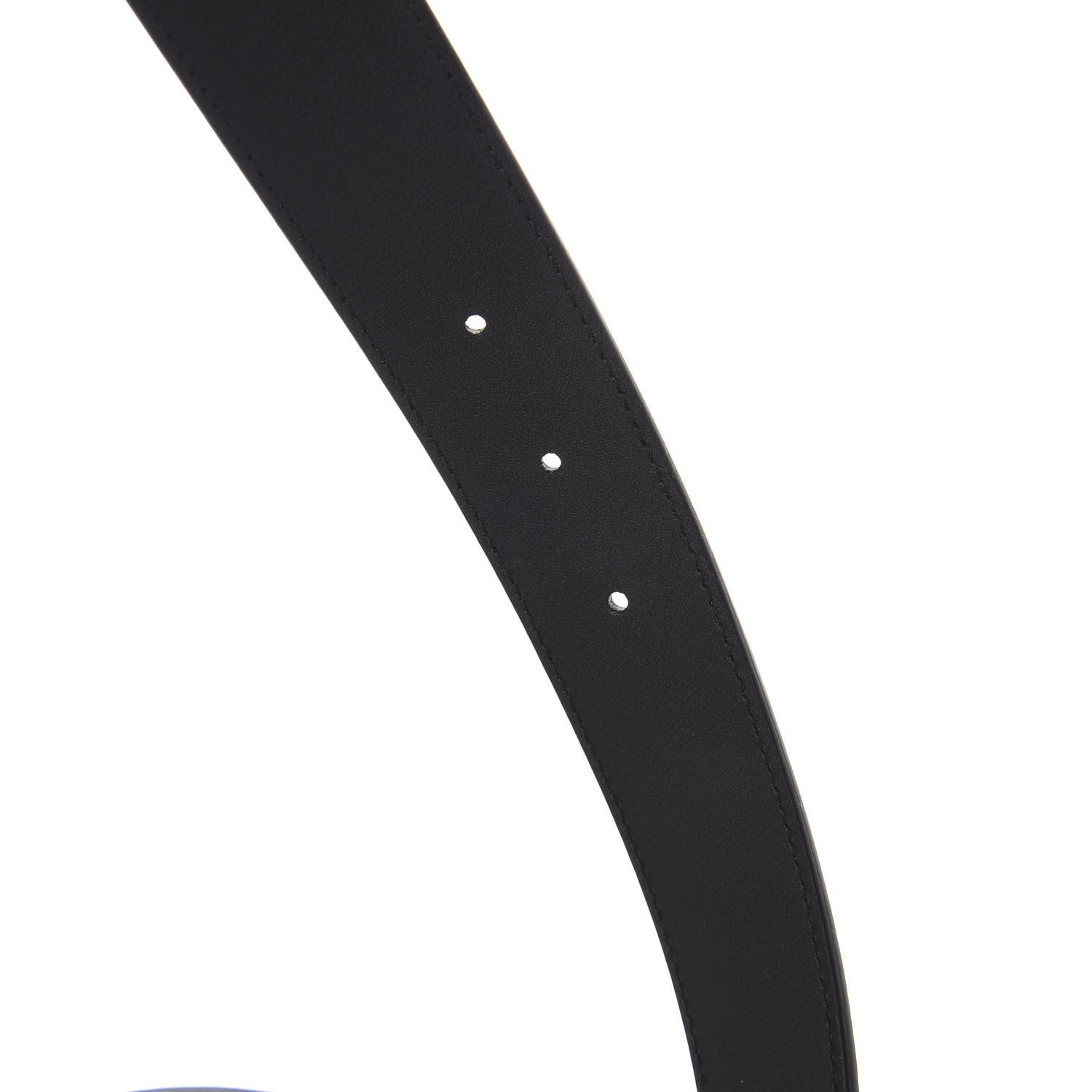 Gucci Moon Calfskin Crystal Tiger Head G Buckle 35mm Belt 80 32 Black 3 of 5
