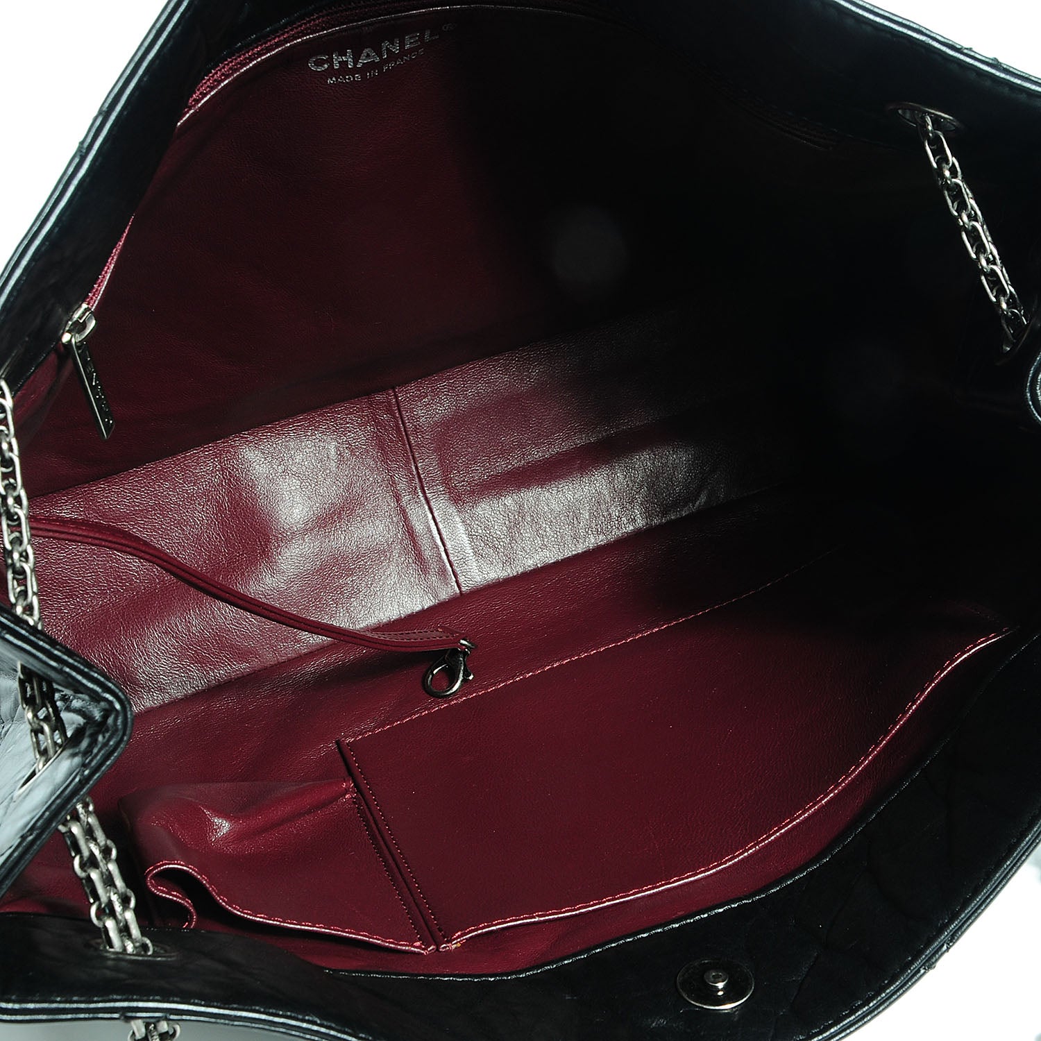 Chanel Aged Calfskin Reissue 2.55 Tote Black 5 of 7