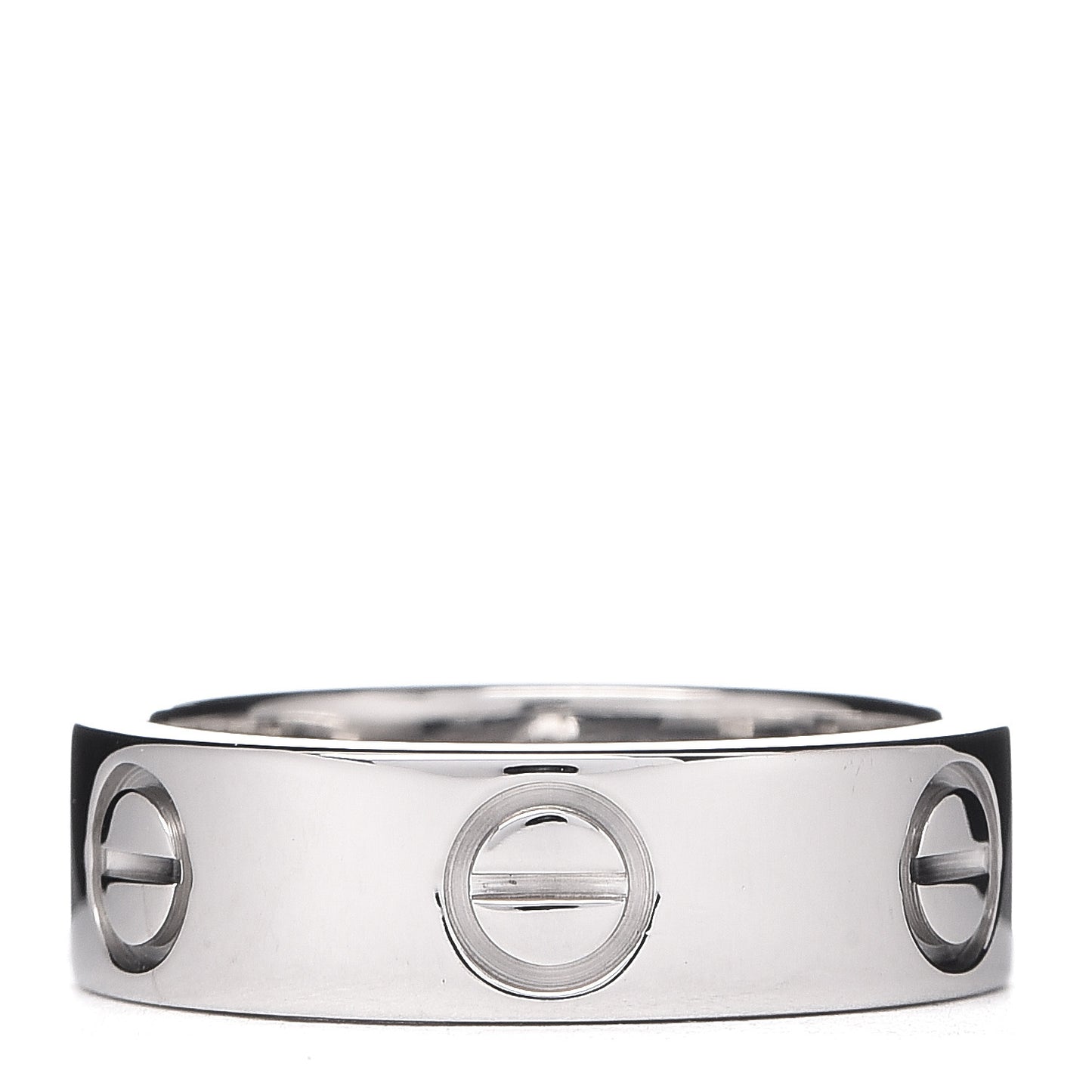 18K White Gold 5.5mm LOVE Ring 50 5.25