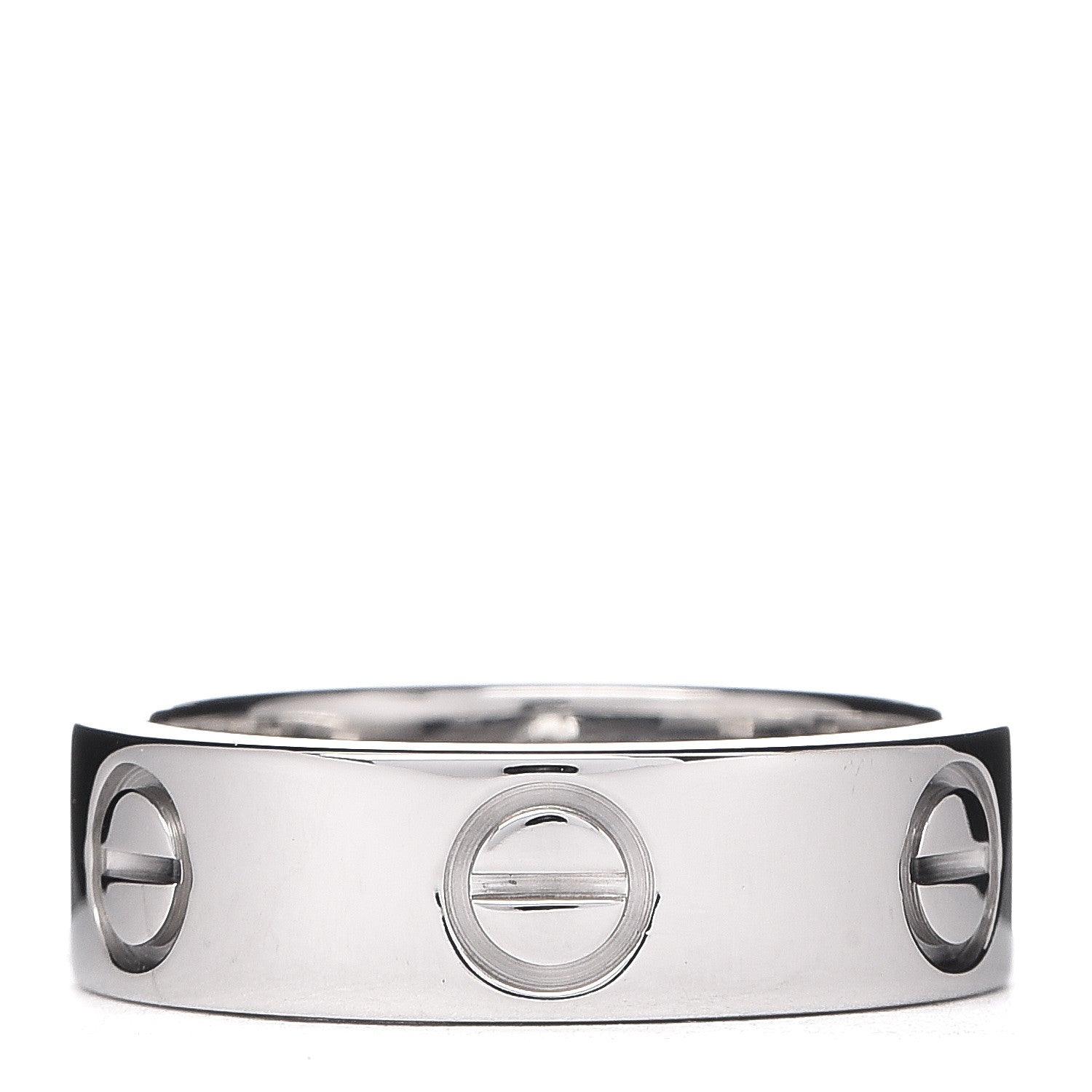 Cartier 18K White Gold 5.5mm LOVE Ring 50 5.25 1 of 4