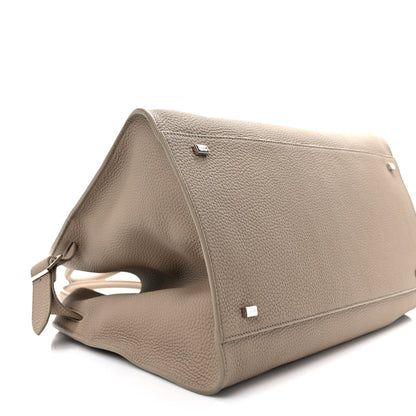 The Row Matte Grained Calfskin Soft Margaux 15 Dark Taupe 8 of 8