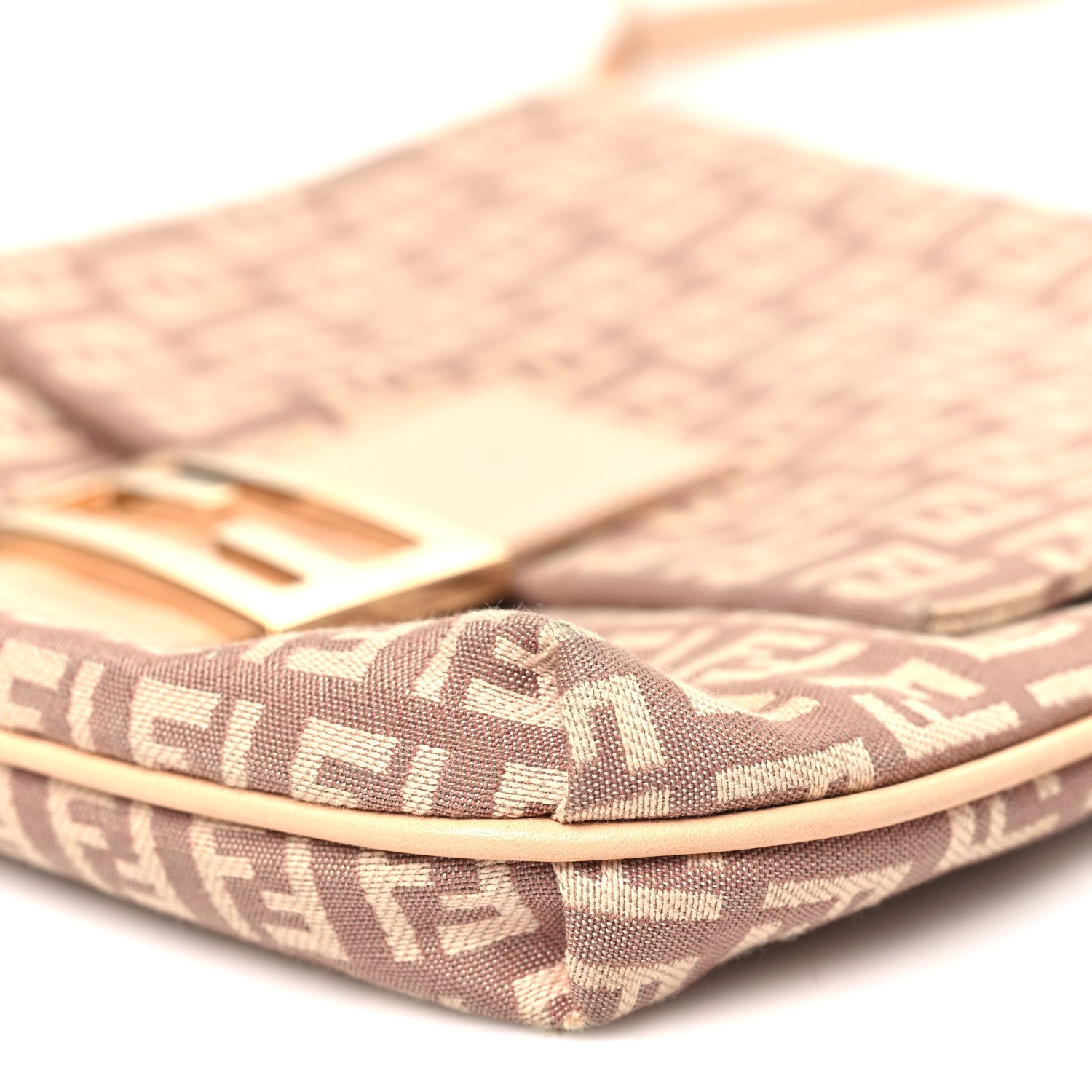 Fendi Zucchino Vitello Tube Messenger Bag Cipria Teint Cipria 10 of 12