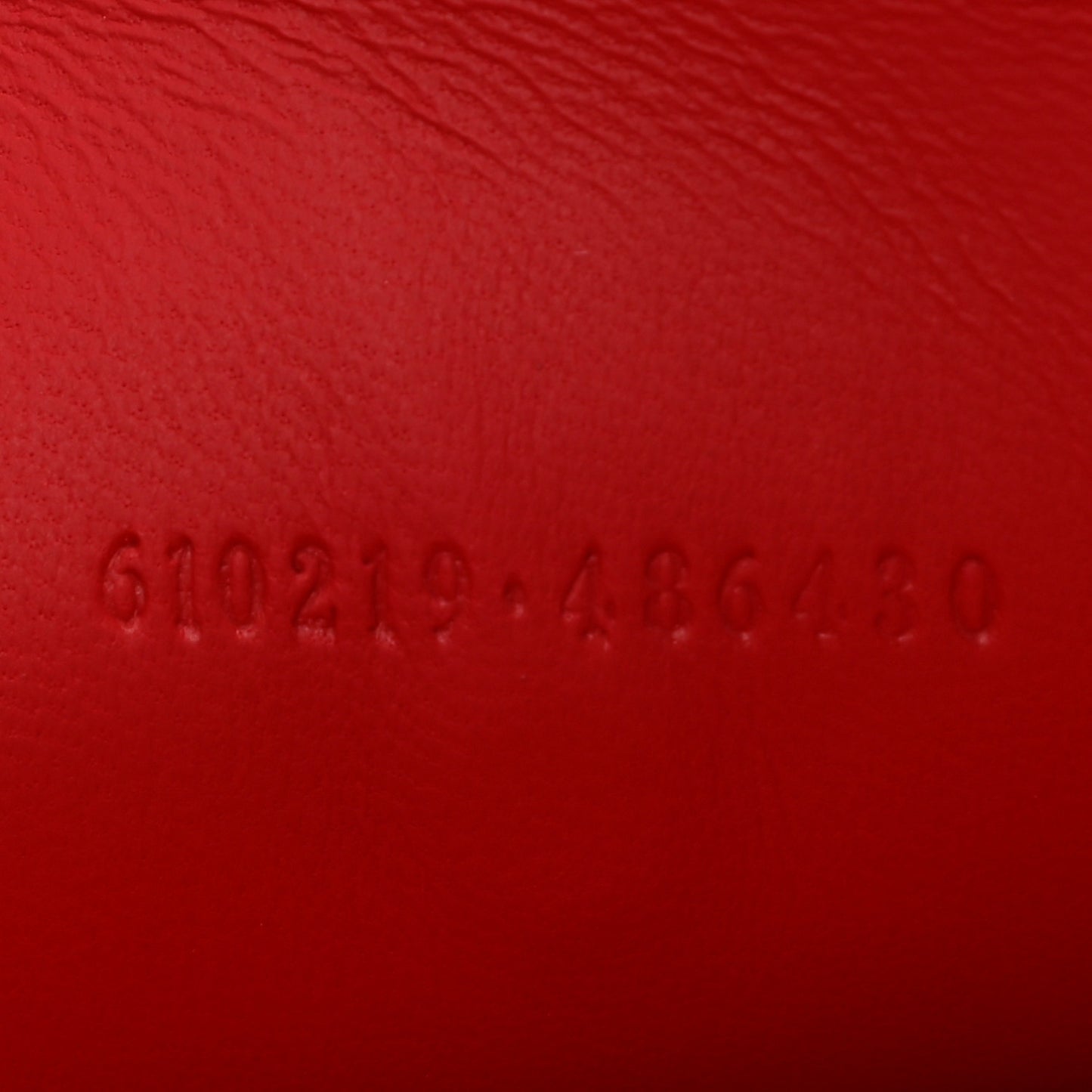 Calfskin Skull Stud Envelope Clutch Red