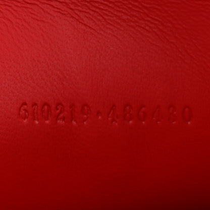 Alexander McQueen Calfskin Skull Stud Envelope Clutch Red 7 of 7