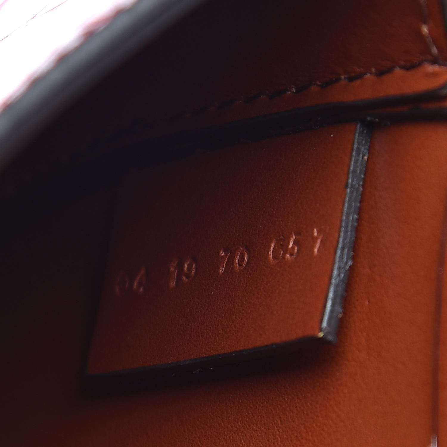 Chloe Calfskin Crocodile Embossed Small Tess Bag Pink Red 7 of 9