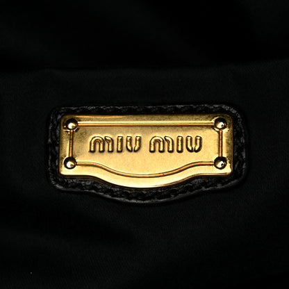 Miu Miu Vitello Lux Peggy Bow Tote Black 6 of 10