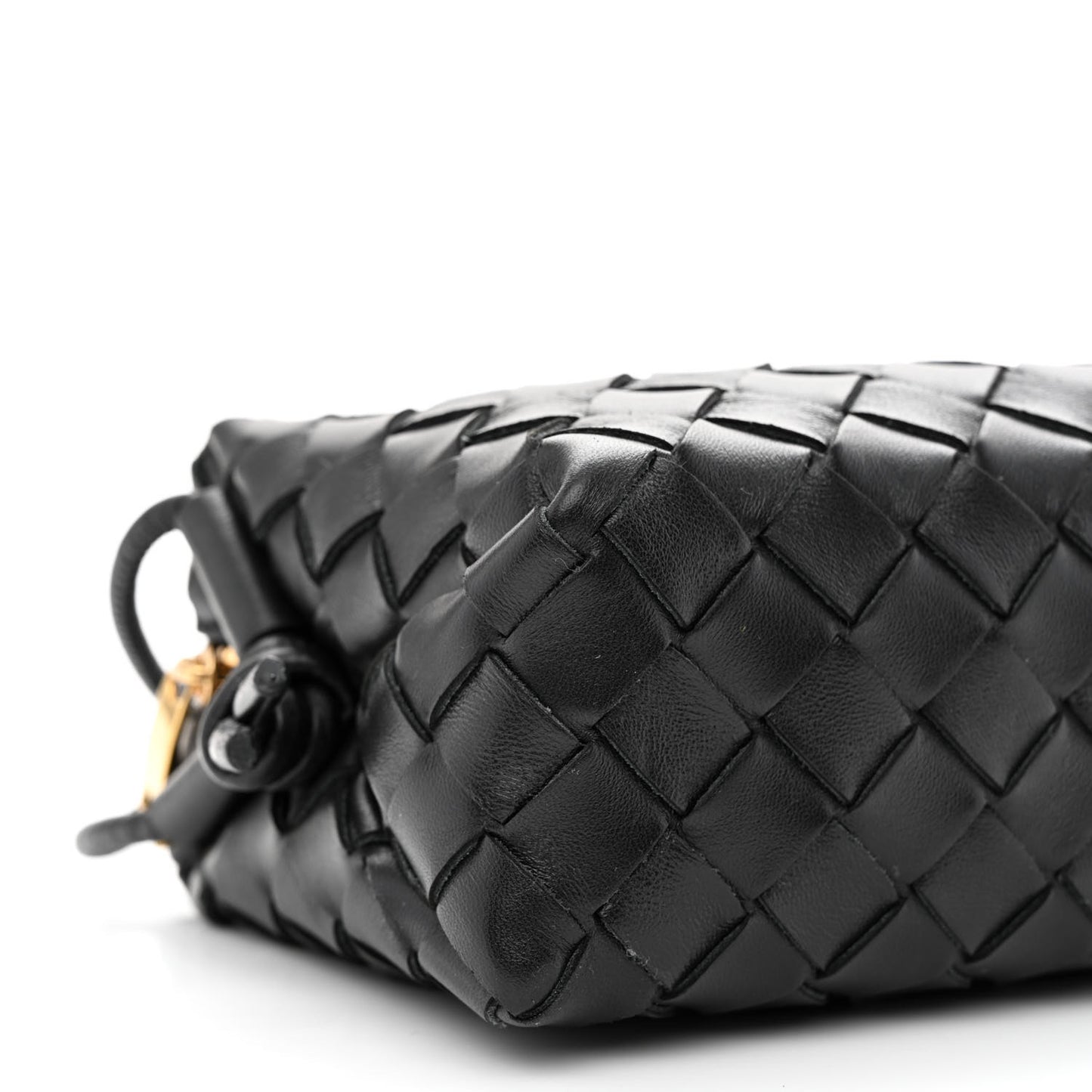 Nappa Intrecciato Mini Loop Camera Bag Black