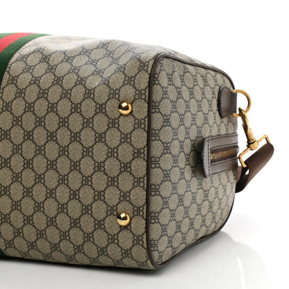 Gucci X BALENCIAGA BB Supreme Monogram Web Medium Ophidia Carry-On Duffle Bag Beige New Acero 10 of 10