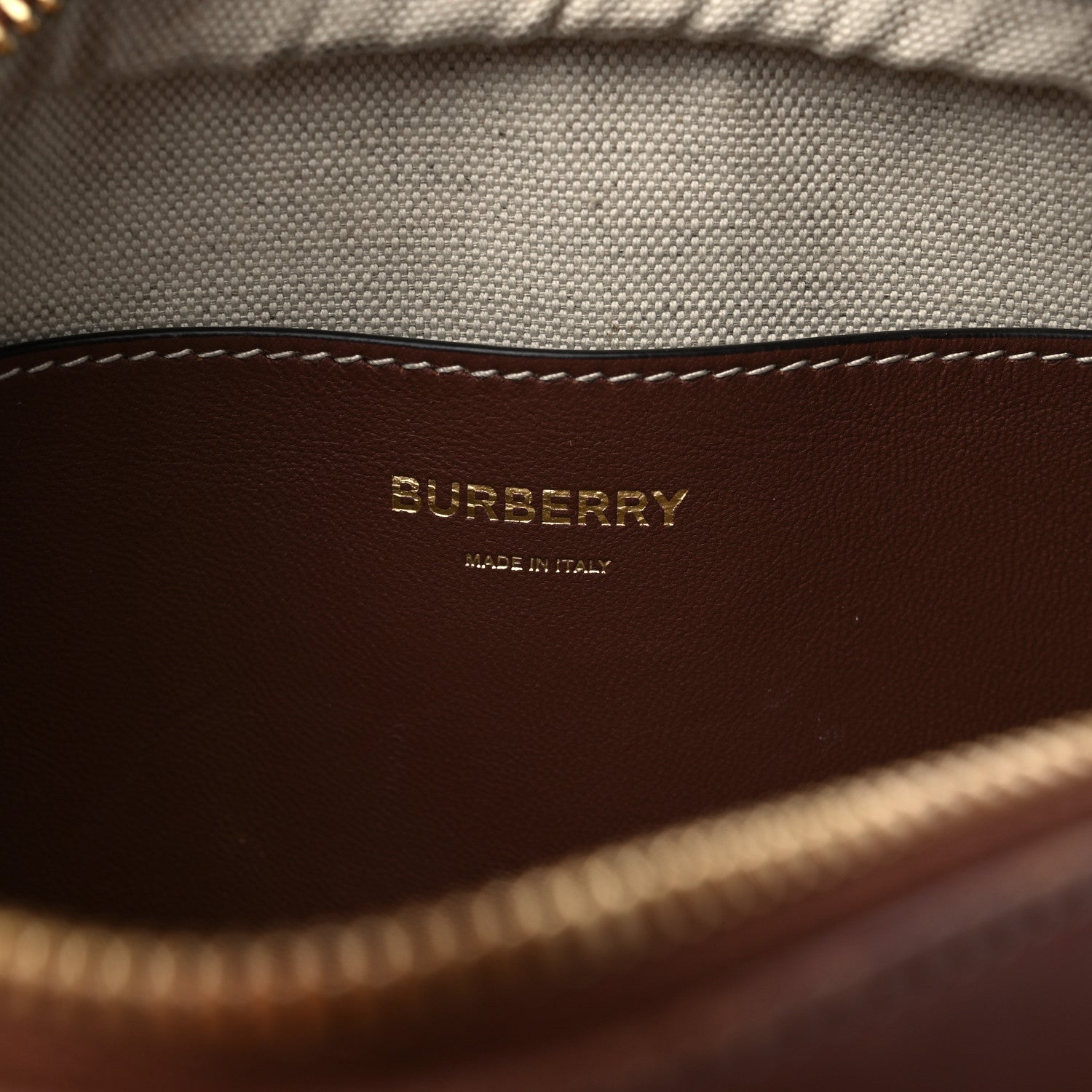 Burberry Calfskin Check Small Lola Camera Bag Dark Birch Brown 6 of 14