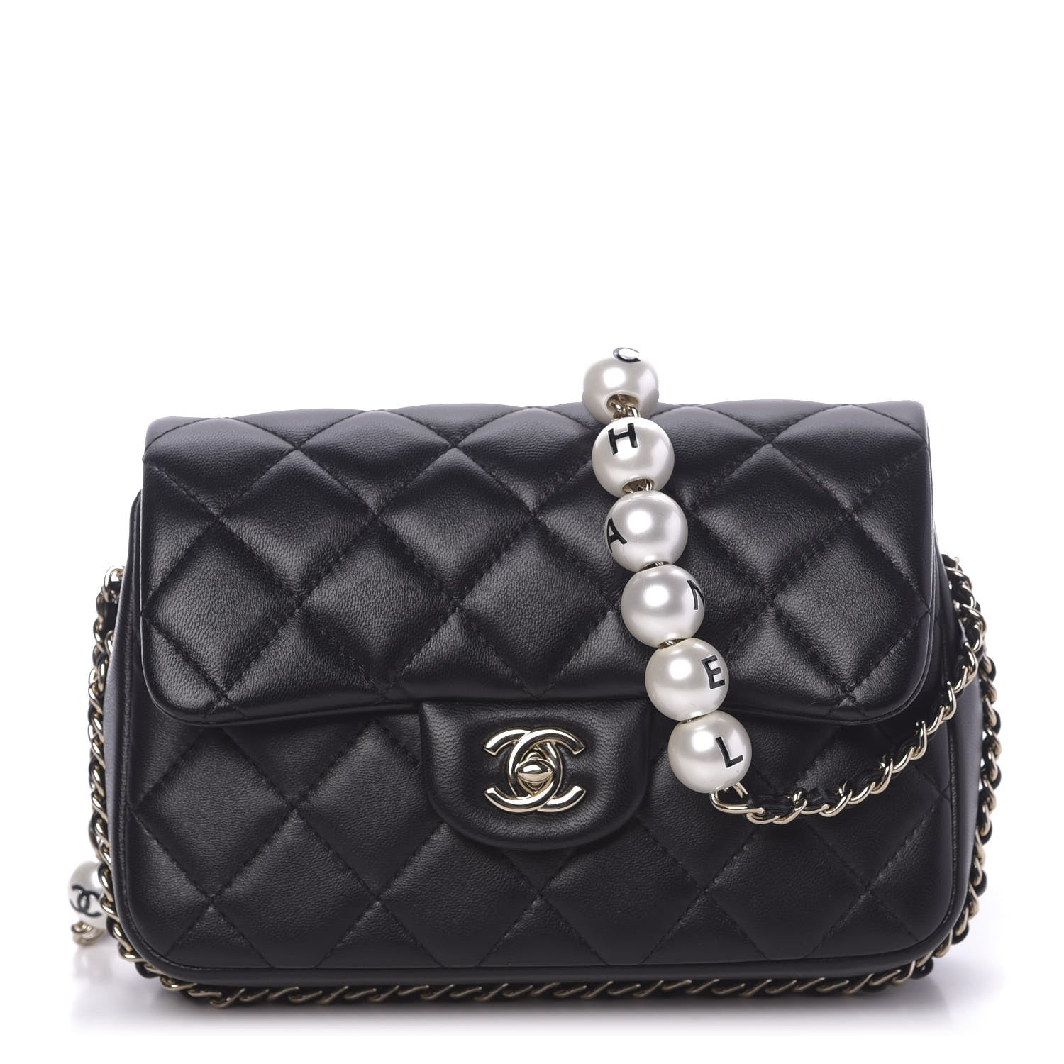 Chanel Lambskin Quilted Small My Precious Flap Black 1 of 10