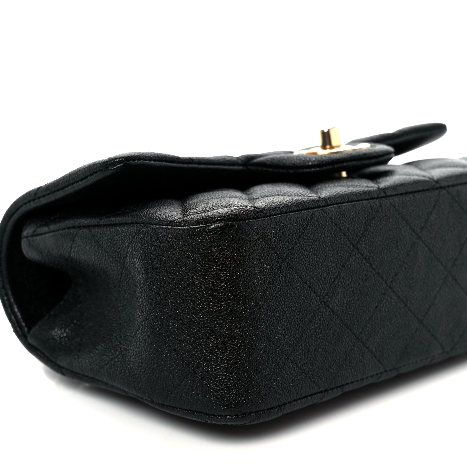 Chanel Caviar Quilted Mini Top Handle Rectangular Flap Black 10 of 12