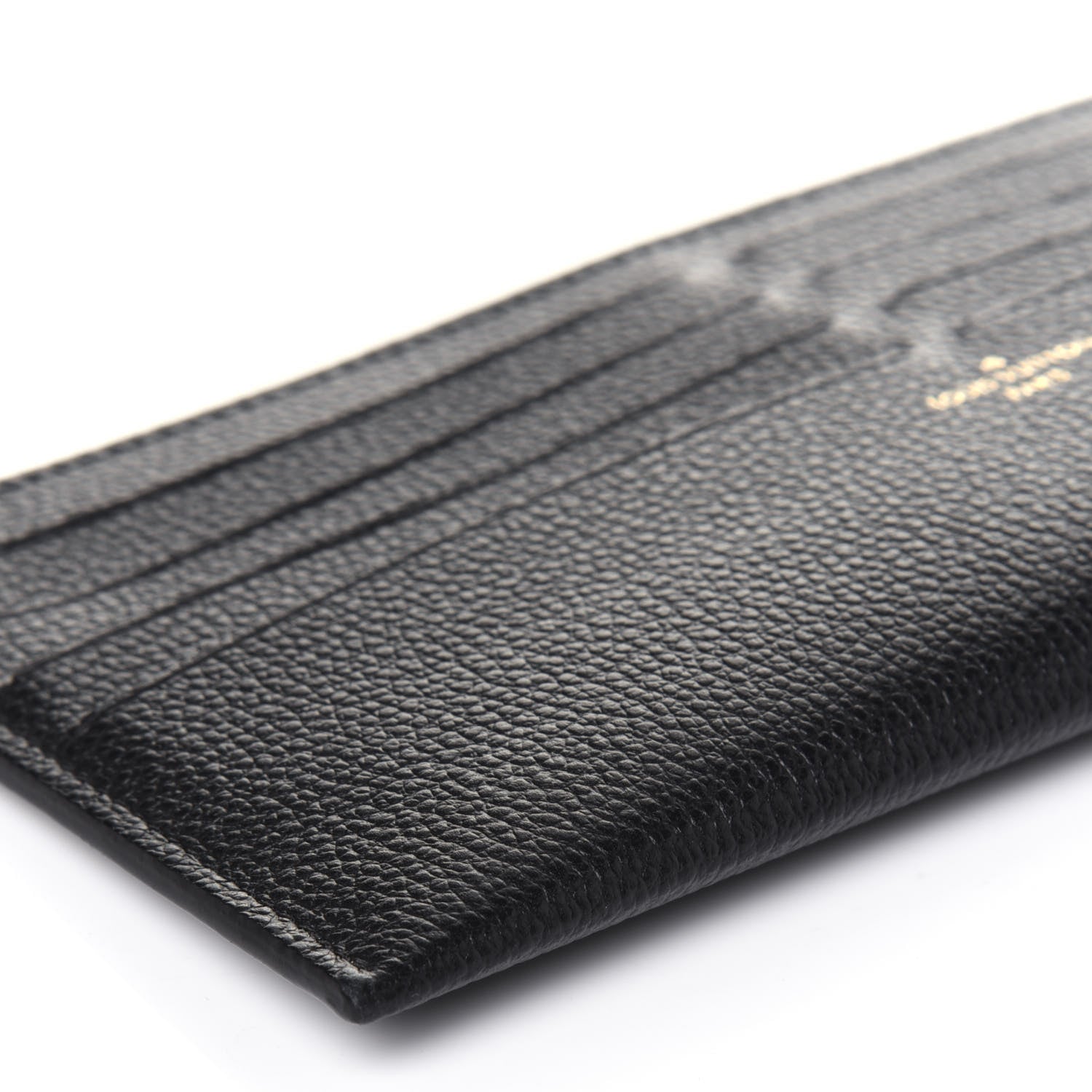Louis Vuitton Calfskin Felicie Chain Wallet Card Holder Insert Black 8 of 10