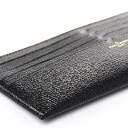 Louis Vuitton Calfskin Felicie Chain Wallet Card Holder Insert Black 8 of 10