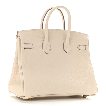 Hermes Togo Birkin 25 Craie 3 of 11