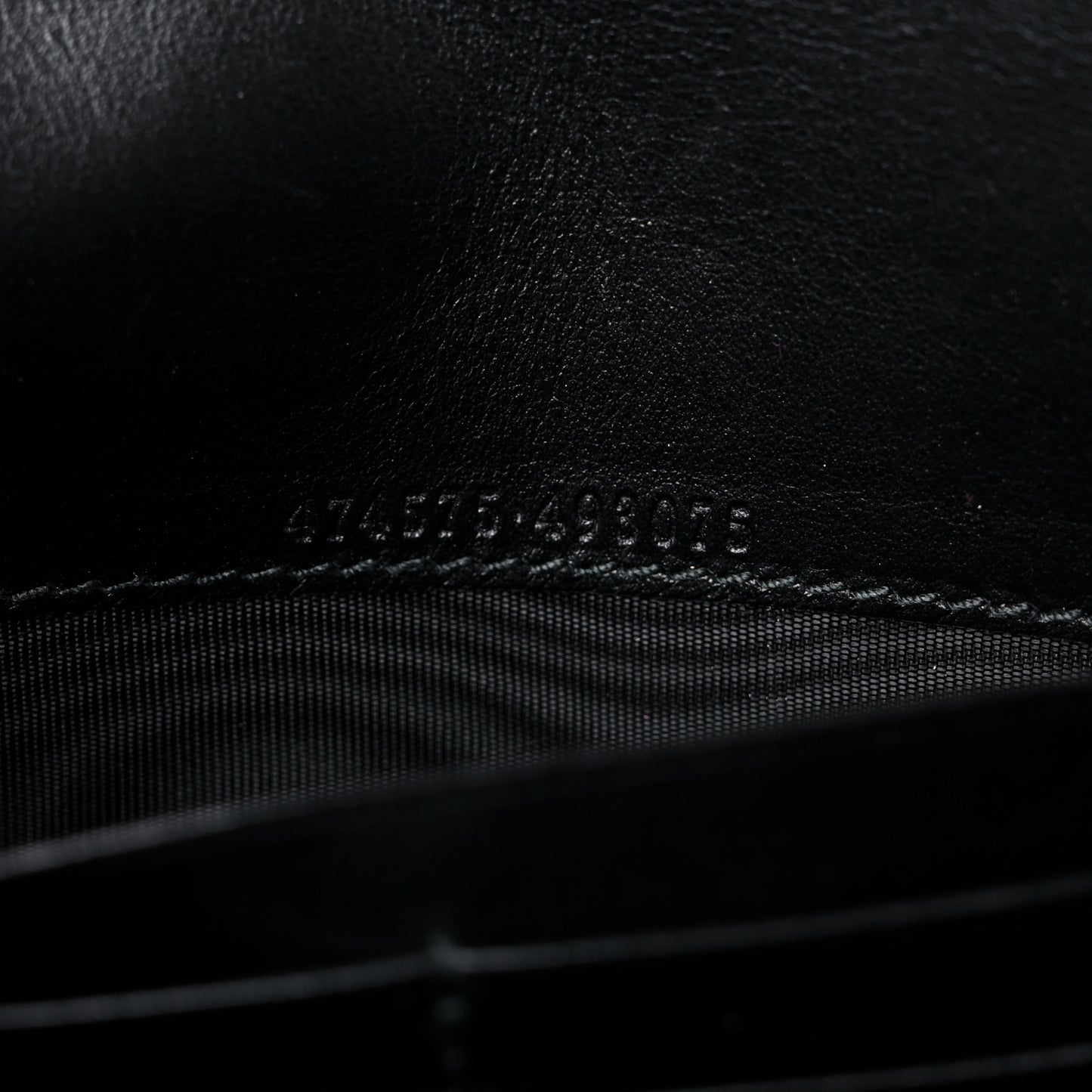 Calfskin Matelasse GG Marmont Chain Wallet Black