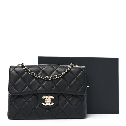 Chanel Lambskin Quilted CC Pocket Clutch With Chain Black 10 of 10