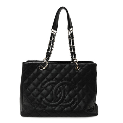 Chanel Caviar Quilted Grand Shopping Tote GST Black 1 of 11