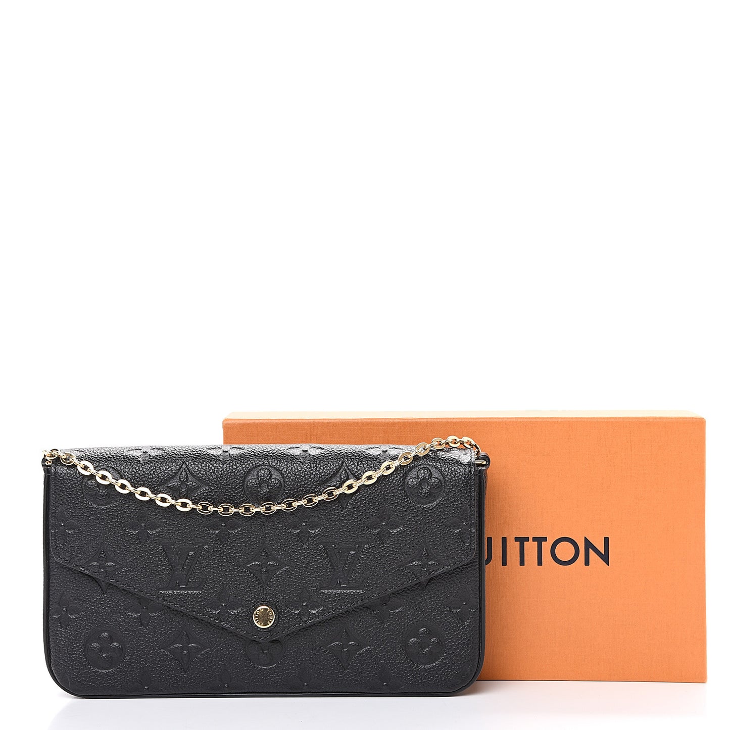 Empreinte Pochette Felicie Chain Wallet Black