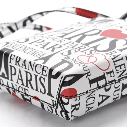 Balenciaga Calfskin Bonjour Paris Print Shopping Phone Holder Bag Paris Bonjour 7 of 10