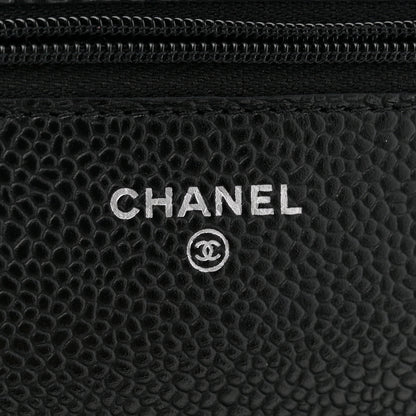 Chanel Caviar Quilted Wallet on Chain WOC Black 6 of 11