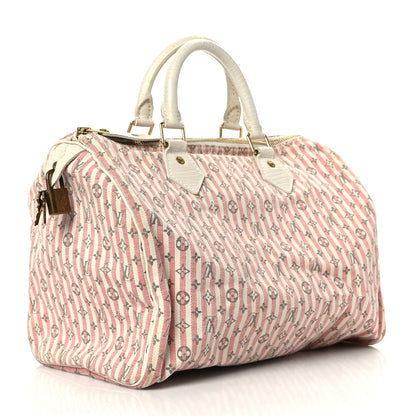 Louis Vuitton Mini Lin Croisette Speedy 30 Rouge 3 of 10