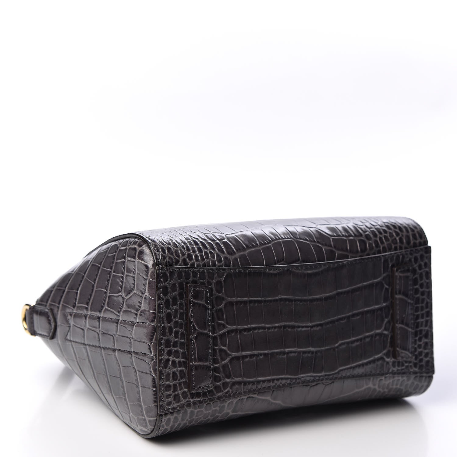Givenchy Calfskin Crocodile Embossed Mini Antigona Storm Grey 3 of 9