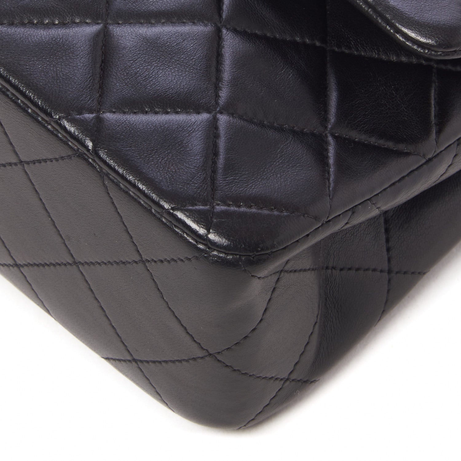 Chanel Lambskin Quilted Small Double Flap Black 4 of 9