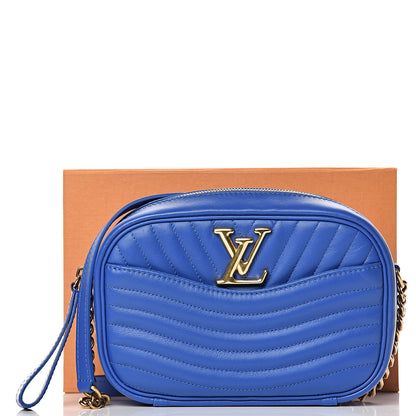 Louis Vuitton Calfskin New Wave Camera Bag Bleu Neon 12 of 12
