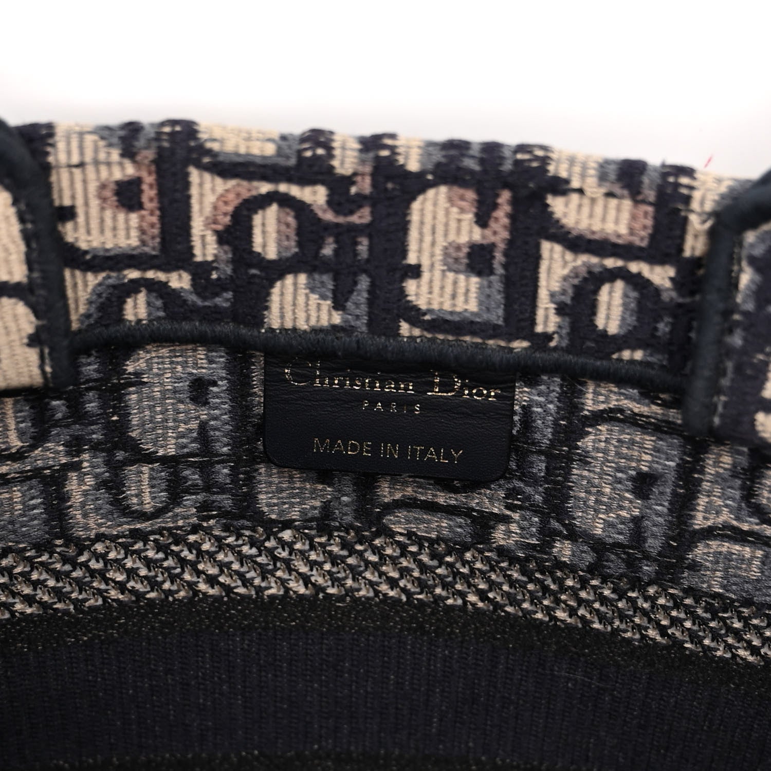 Christian Dior Oblique Small Book Tote Blue Multicolor 6 of 11