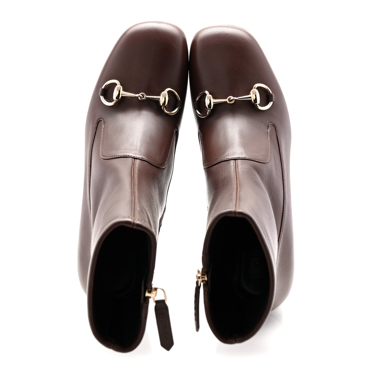 Nappa Horsebit Ankle Boots 38 New Chocolate